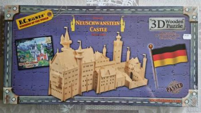3D puzzel Neuschwanstein castle hout 